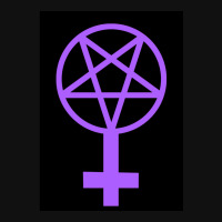 Feminist Pentagram--purple On A Black Background Graphic T-shirt | Artistshot