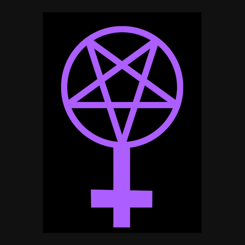 Feminist Pentagram--purple On A Black Background Graphic T-shirt by TIMOTHYSHRINER | Artistshot