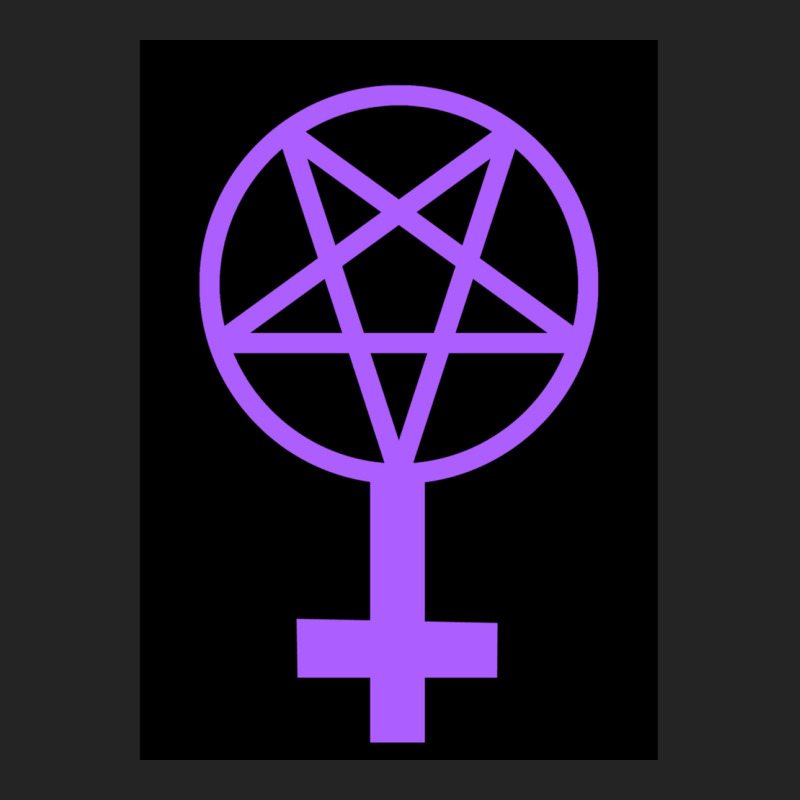 Feminist Pentagram--purple On A Black Background 3/4 Sleeve Shirt by TIMOTHYSHRINER | Artistshot