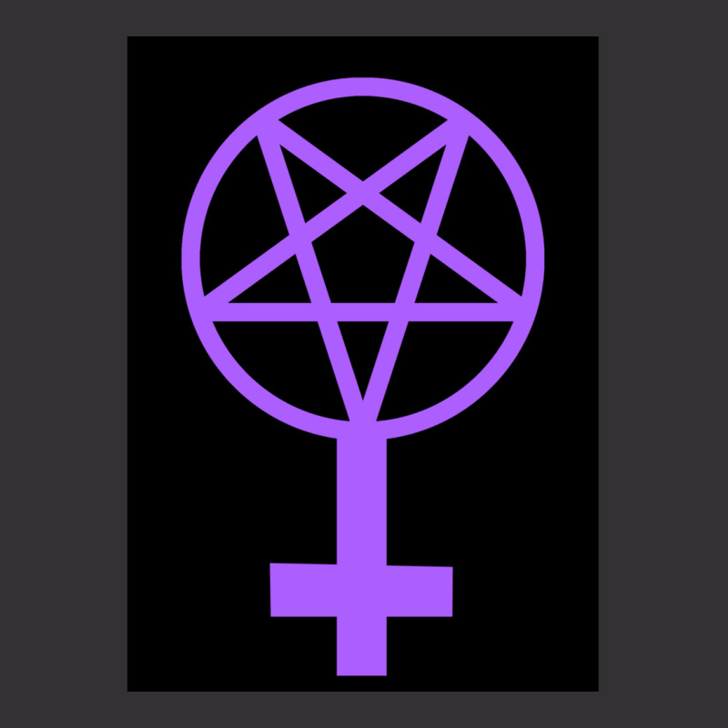 Feminist Pentagram--purple On A Black Background Vintage Hoodie by TIMOTHYSHRINER | Artistshot