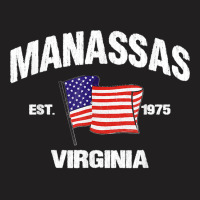 Manassas Virginia Va Usa Stars & Stripes Vintage Style T-shirt | Artistshot