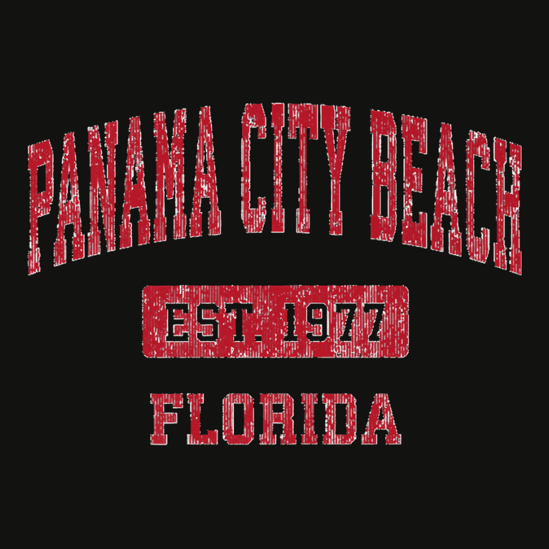 Mens Panama City Beach Florida Fl Vintage Sports Design Red Desig Prem Scorecard Crop Tee by MarlonChristopherMoyer | Artistshot