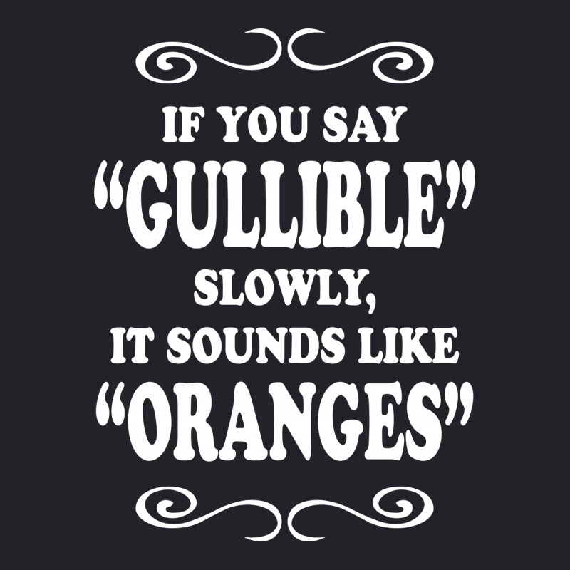 If You Say Gullible Slowly It Sounds Like Oranges Unisex Sherpa-lined Denim Jacket | Artistshot