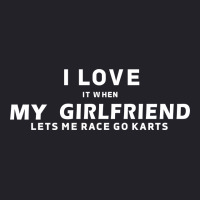 I Love It When My Girlfriend Lets Me Race Go Karts Unisex Sherpa-lined Denim Jacket | Artistshot