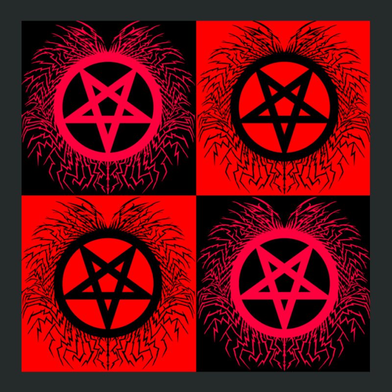 Black Metal Pentagrams--black _amp_ Red Women's Triblend Scoop T-shirt by TIMOTHYSHRINER | Artistshot