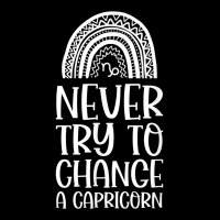 Never Try To Chance A Capricorn Zodian Bohemian Rainbow T Shirt Baby Bibs | Artistshot