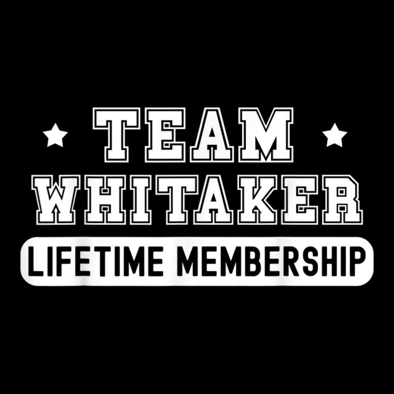 Team Whitaker Lifetime Membership Funny Family Last Name T Shirt Baby Bibs | Artistshot