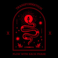 Transformation - Flow With Each Phase - Astrology Snake Maternity Scoop Neck T-shirt | Artistshot