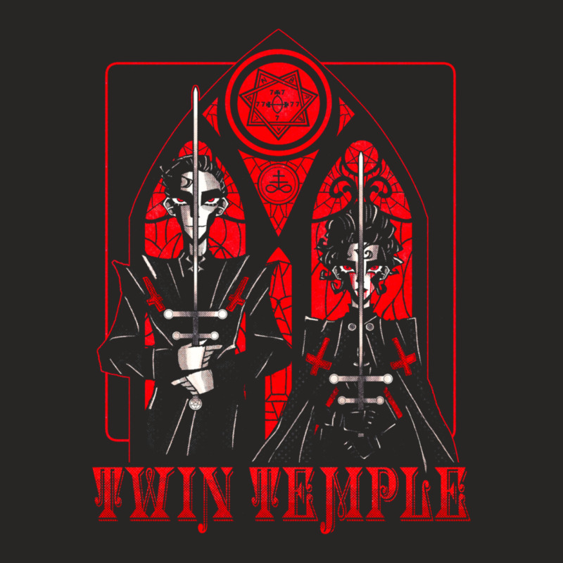 Twin Temple Ladies Fitted T-Shirt by TIMOTHYSHRINER | Artistshot