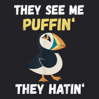 Puffin They See Me Seabird Lover Puffin Lover Iceland Animal T Shirt Youth Tee | Artistshot