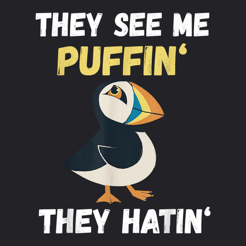 Puffin They See Me Seabird Lover Puffin Lover Iceland Animal T Shirt Youth Tee by sharitamow87 | Artistshot