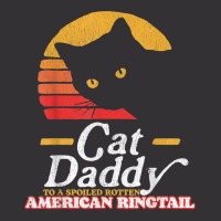 Retro Cat Daddy To A Spoiled Rotten American Ringtail 80s T Shirt Vintage Hoodie | Artistshot