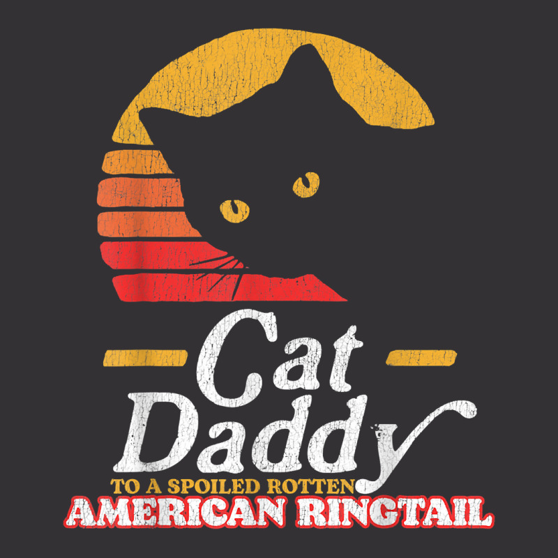 Retro Cat Daddy To A Spoiled Rotten American Ringtail 80s T Shirt Vintage Hoodie | Artistshot