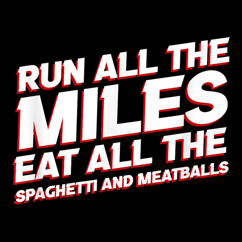 Run All The Miles Eat All The Spaghetti And Meatballs Funny T Shirt Baby Bibs by toraprqwfg | Artistshot