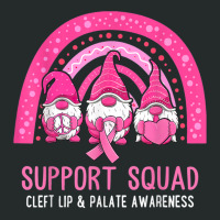 Cleft Lip & Palate Awareness Support Squad Gnomes Rainbow T Shirt Women's Triblend Scoop T-shirt | Artistshot