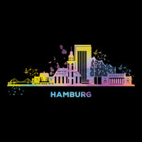 Hamburg Skyline Colorful Hamburger-dywqj Adjustable Cap | Artistshot