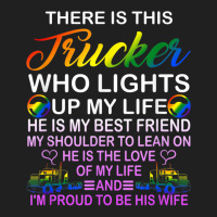 There Is This Trucker Who Lights Up My Life Funny Quote T Shirt Ladies Polo Shirt | Artistshot