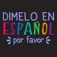 Dimelo En Espanol Por Favor Bilingual Latina Spanish Teacher T Shirt Vintage Cap | Artistshot