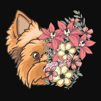 Yorkie T  Shirt Yorkshire Terrier With Flowers T  Shirt Crop Top | Artistshot