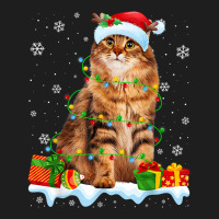 Siberian Cat Christmas Lights Funny Cat Lover Xmas T Shirt Classic T-shirt | Artistshot