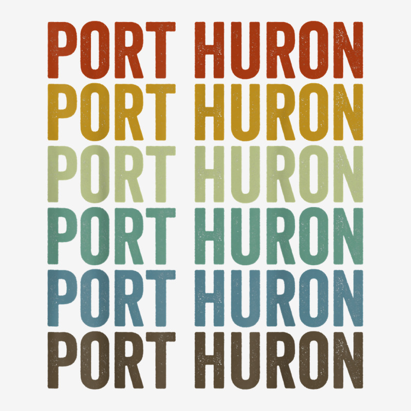 Port Huron City Retro T Shirt Adjustable Cap | Artistshot