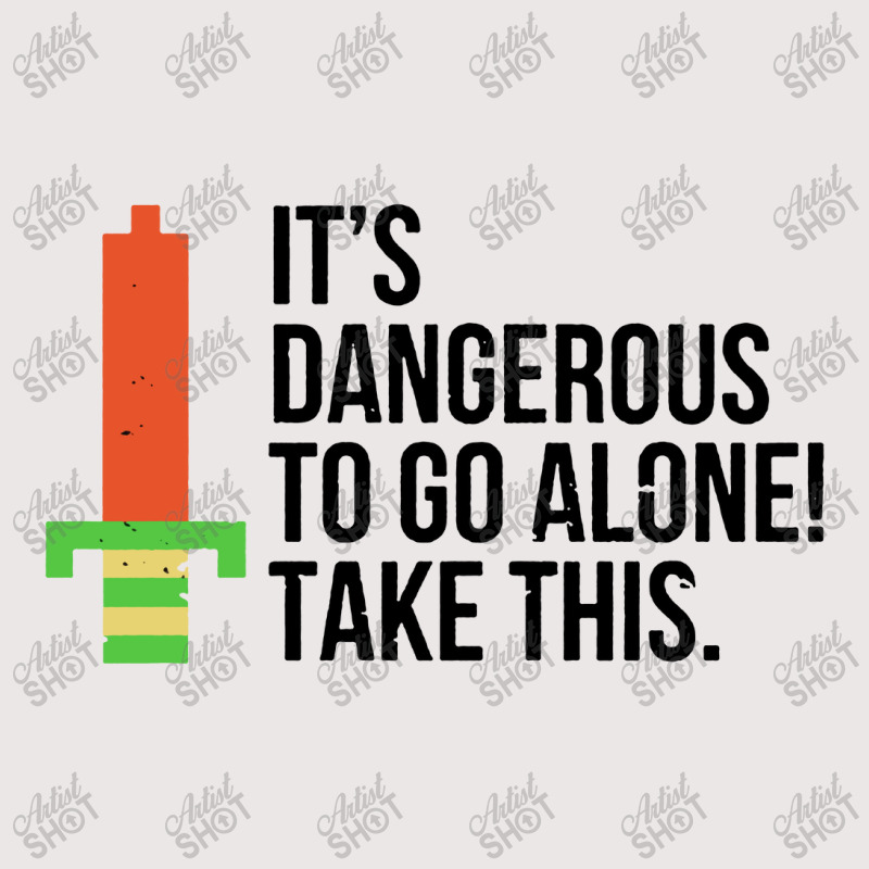 Dangerous To Go Alone Pocket T-Shirt by Ganden | Artistshot