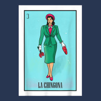 La Chingona The Bad Ass Woman Card Mexican Lottery Card Ladies Denim Jacket | Artistshot