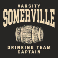 Somerville Drinking Team Captain Massachusetts Craft Beer Ma Ladies Fitted T-shirt | Artistshot