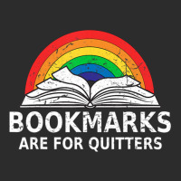 Bookmarks Quitters Book Reading Lovers Vintage Retro Rainbow Exclusive T-shirt | Artistshot