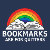 Bookmarks Quitters Book Reading Lovers Vintage Retro Rainbow Men Denim Jacket | Artistshot