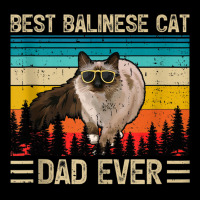 Balinese Cat Vintage Best Balinese Cat Dad Ever Father's Day Tank Top Lightweight Hoodie | Artistshot