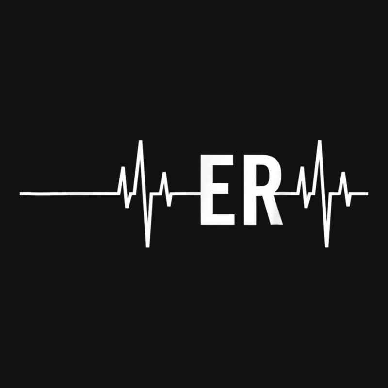 Emergency Medicine Physician Nurse Gift Er Heartbeat Graphic T-shirt | Artistshot