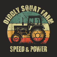 Diddly Squat Farm Speed And Power Tractor Farmer Vintage T Shirt Ladies Fitted T-shirt | Artistshot