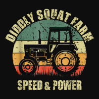 Diddly Squat Farm Speed And Power Tractor Farmer Vintage T Shirt Crop Top | Artistshot