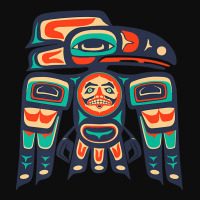 Alaska, Raven Haida Tribal Art, Native American Totem Premium T Shirt Crop Top | Artistshot