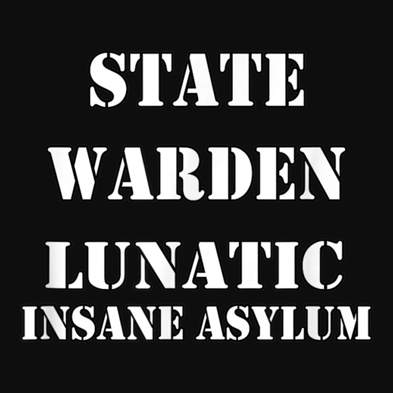 Mens Prison Costume Shirt Warden Lunatic Insane Asylum Crop Top by MalcolmJCausby | Artistshot