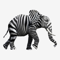 Elephant Anima Cute Zebra Print Wild Forest Running Heavy T Shirt Baby Beanies | Artistshot