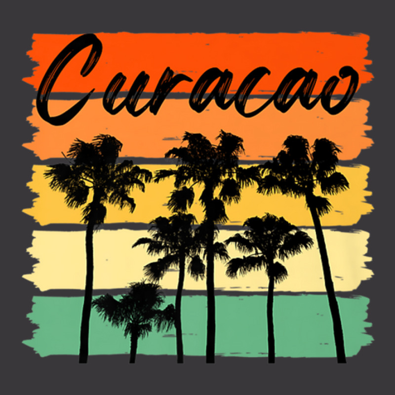 Curacao Palm Vintage Beach Men Women Ladies Curvy T-Shirt by atoinenieck3 | Artistshot