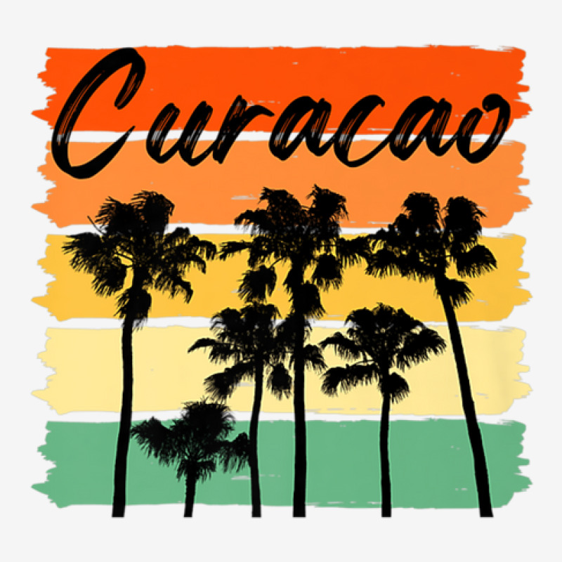 Curacao Palm Vintage Beach Men Women Scorecard Crop Tee by atoinenieck3 | Artistshot