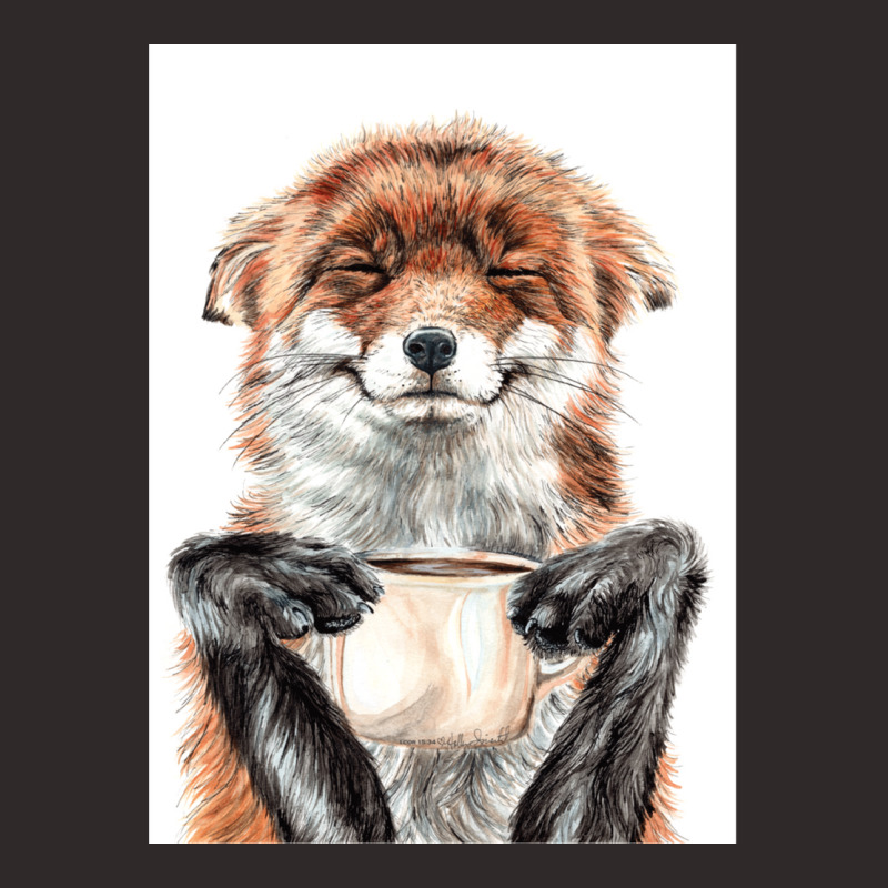 Morning Fox Cute Coffee Animal Racerback Tank by DARRELLWAYNEWELLS | Artistshot