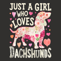 Dachshund T  Shirt Dachshund Just A Girl Who Loves Dachshunds Dog Flow Champion Hoodie | Artistshot