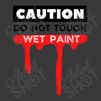 Caution Do Not Touch Wet Paint Typography Design Ladies Curvy T-shirt | Artistshot