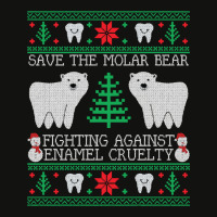 Save The Molar Bear Dental Dentist Ugly Christmas Sweaters Sweatshirt Scorecard Crop Tee | Artistshot