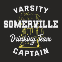 Somerville Drinking Team Captain Massachusetts Beer Lover Ma Ladies Fitted T-shirt | Artistshot