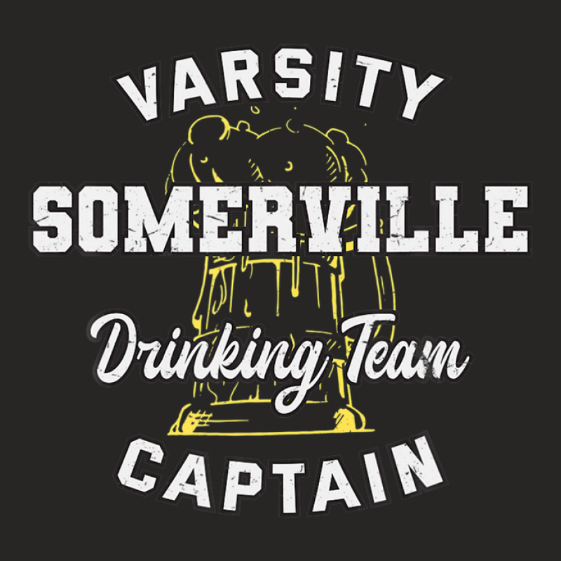 Somerville Drinking Team Captain Massachusetts Beer Lover Ma Ladies Fitted T-shirt | Artistshot