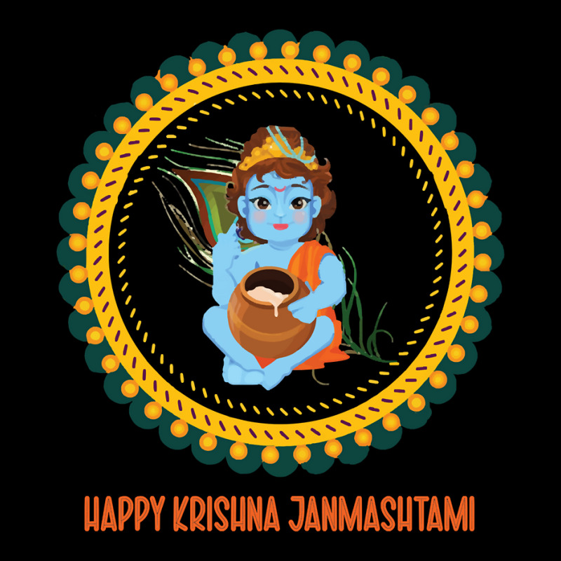 Happy Krishna Janmashtami, Funny Gift Idea Women's V-Neck T-Shirt by seifertmurryq3jmxs | Artistshot