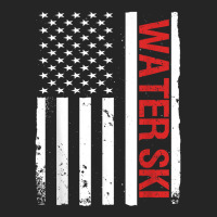 Water Ski Usa American Flag Funny Waterskiing T Shirt Unisex Hoodie | Artistshot