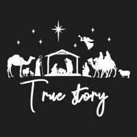 True Story Nativity Christmas Baby Jesus Manger Catholic Classic T-shirt | Artistshot