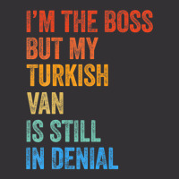 I'm The Boss But My Turkish Van Is Still In Denial Vintage Hoodie And Short Set | Artistshot