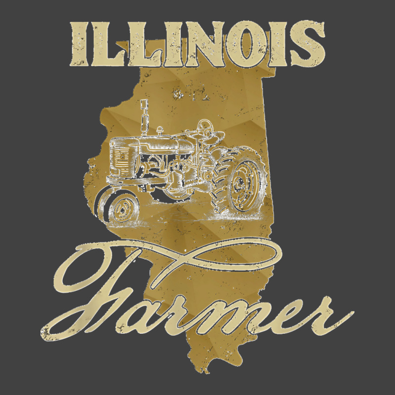 Illinois Farmer Tractor Lover State Map Farming Local Farmer Vintage T-Shirt by ROBERTCHESTERTAFT | Artistshot